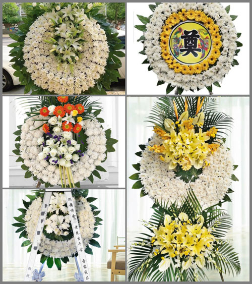 山东青岛胶州市张应镇朱郭刘村花圈速递